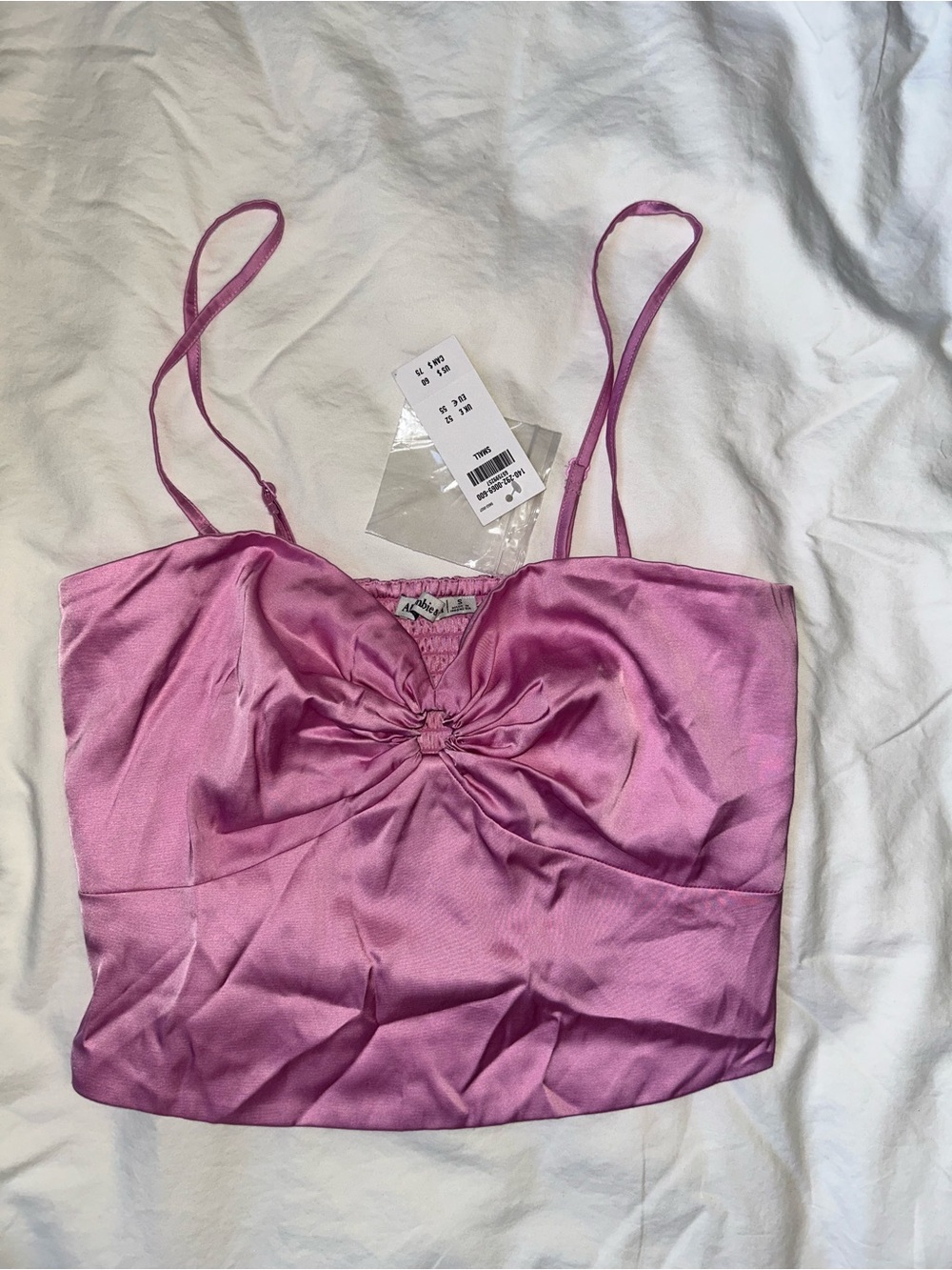 Abercrombie & Fitch Cropped Satin Camisole